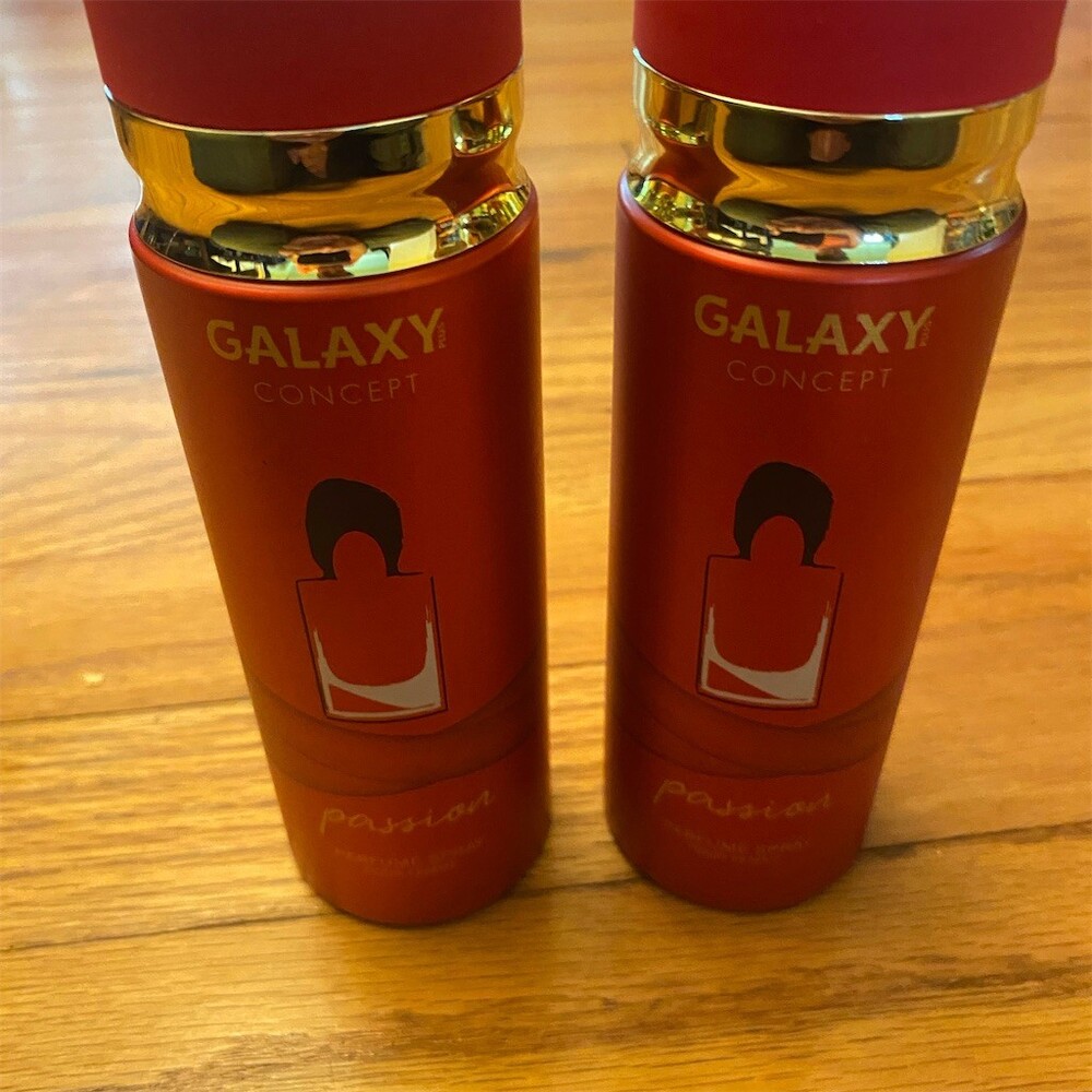 Galaxy Concept Passion Body Spray Deodorant Mist Floral 200ml Lot of 2
